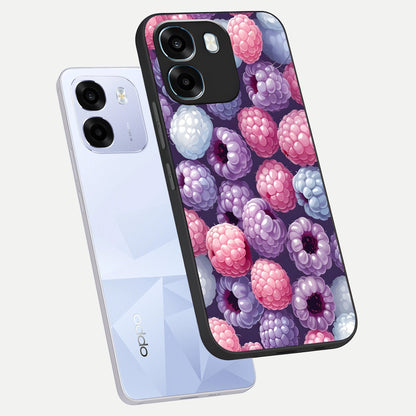  Berry Candy Pop phone case For Oppo K14 5G showing premium glass back cover with detailed artwork