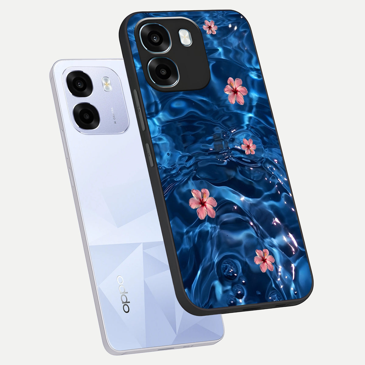 Bloom Thread Art phone case For Oppo K14 5G showing premium glass back cover with detailed artwork
