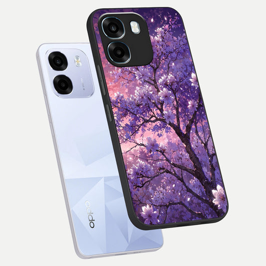  Blossom Tree phone case For Oppo K14 5G showing premium glass back cover with detailed artwork