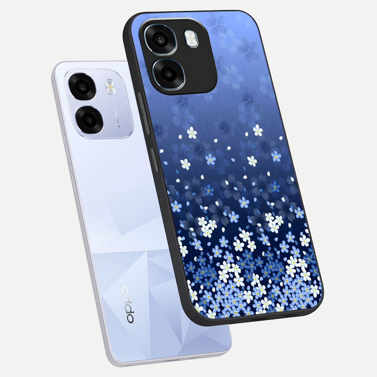  Blue Starry phone case For Oppo K14 5G showing premium glass back cover with detailed artwork