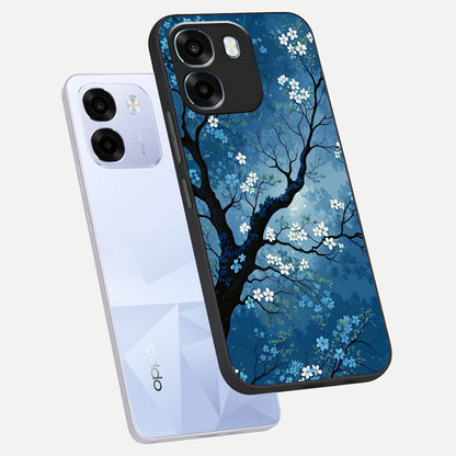  Blue Tree Serenity phone case For Oppo K14 5G showing premium glass back cover with detailed artwork