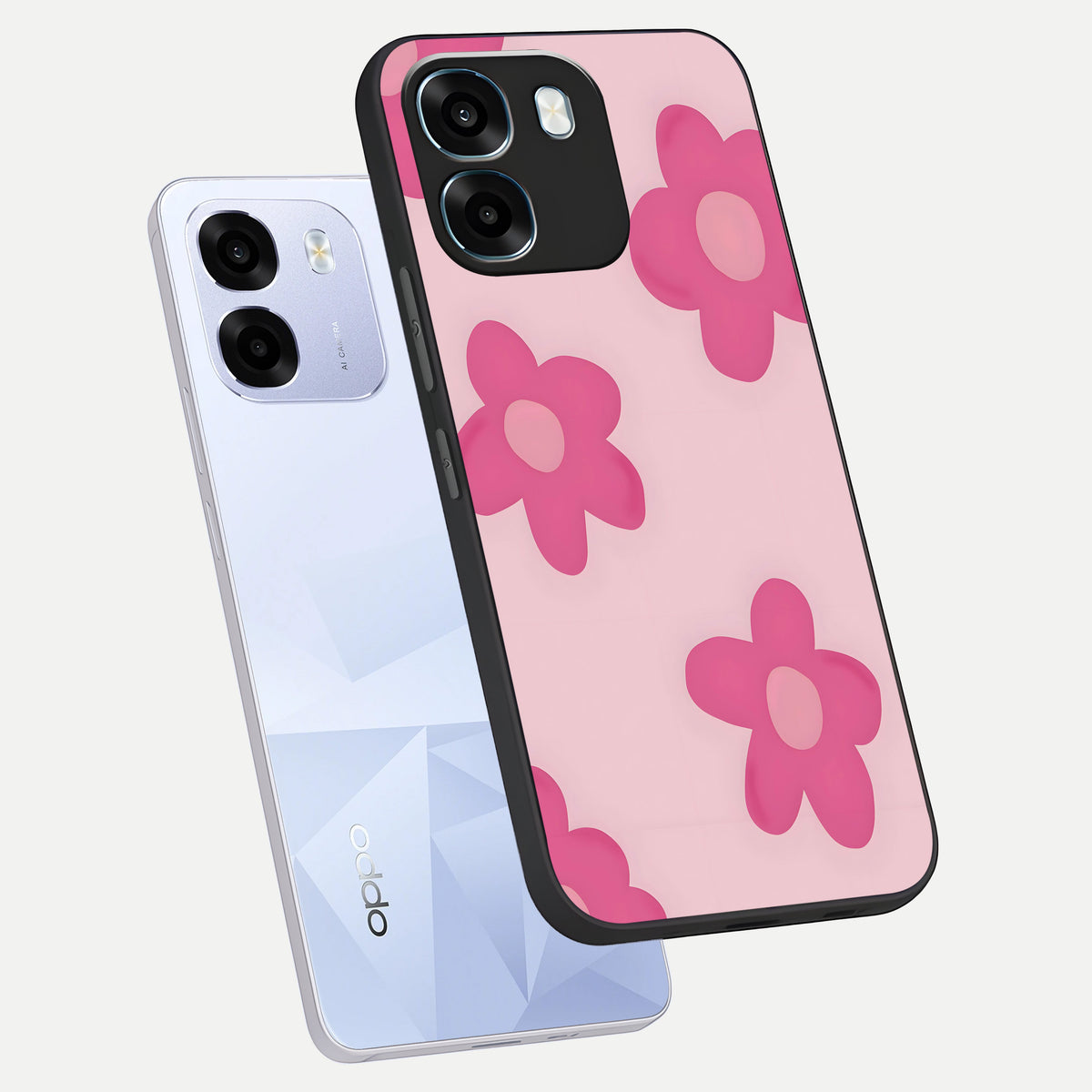  Candy Bloom Dreams phone case For Oppo K14 5G showing premium glass back cover with detailed artwork