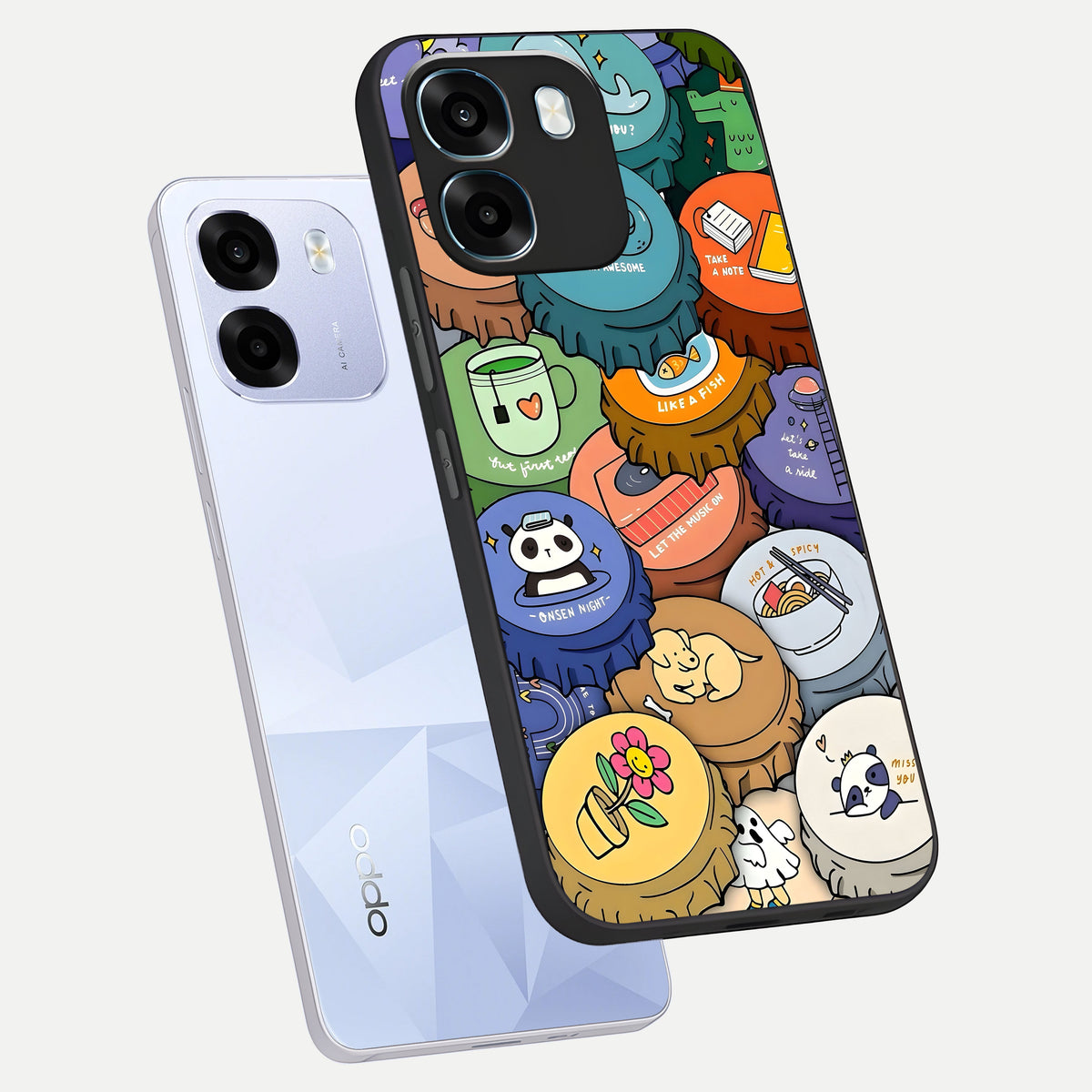 Coins Patterns phone case For Oppo K14 5G showing premium glass back cover with detailed artwork