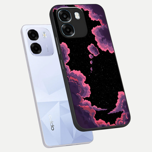  Cosmic Cloud Journey phone case For Oppo K14 5G showing premium glass back cover with detailed artwork