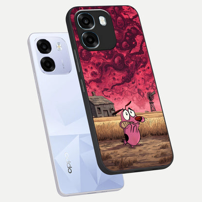  Courage Under Sky phone case For Oppo K14 5G showing premium glass back cover with detailed artwork