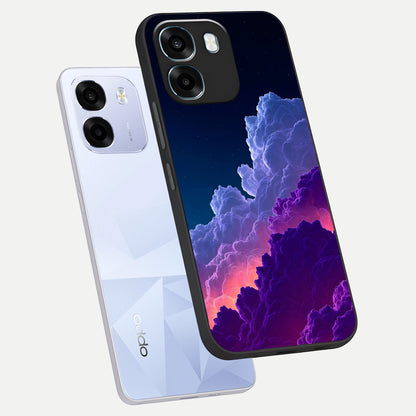  Dreamy Cloud Skies phone case For Oppo K14 5G showing premium glass back cover with detailed artwork