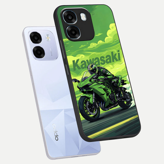  Greenery Sky phone case For Oppo K14 5G showing premium glass back cover with detailed artwork