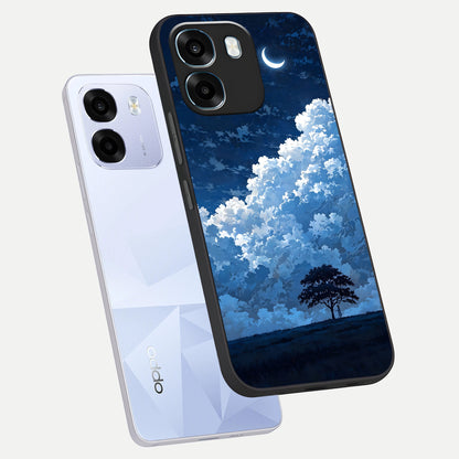  Midnight Sky Serenity phone case For Oppo K14 5G showing premium glass back cover with detailed artwork