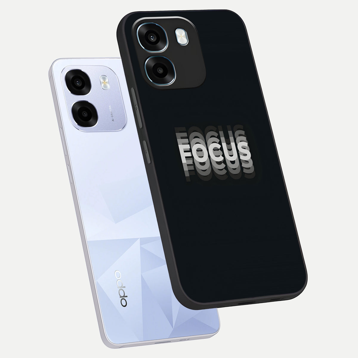  Mono Focus Vision phone case For Oppo K14 5G showing premium glass back cover with detailed artwork