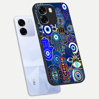  Mystic Palm Guard phone case For Oppo K14 5G showing premium glass back cover with detailed artwork
