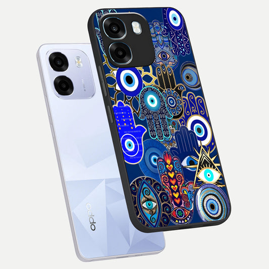  Mystic Palm Guard phone case For Oppo K14 5G showing premium glass back cover with detailed artwork