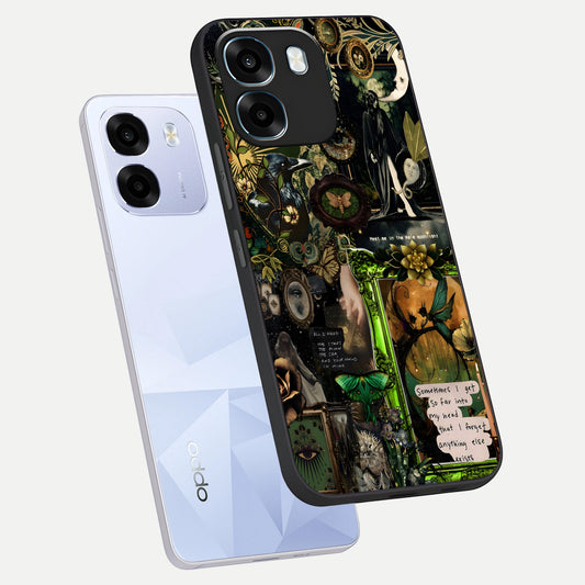  Mystic Woods Secret phone case For Oppo K14 5G showing premium glass back cover with detailed artwork