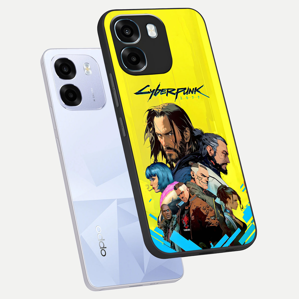  Neon Rebel Genesis phone case For Oppo K14 5G showing premium glass back cover with detailed artwork
