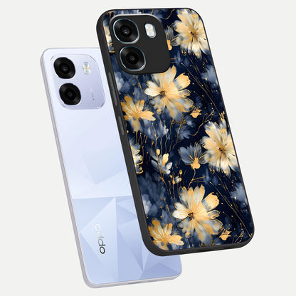  Royal Petal Dream phone case For Oppo K14 5G showing premium glass back cover with detailed artwork