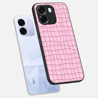  Soft Grid Bliss phone case For Oppo K14 5G showing premium glass back cover with detailed artwork