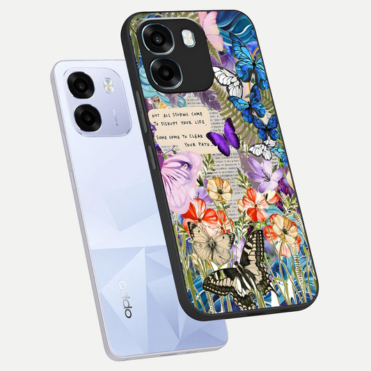  Storm Path Bloom phone case For Oppo K14 5G showing premium glass back cover with detailed artwork