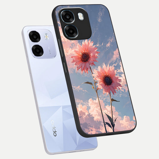  Sun Moon Balance phone case For Oppo K14 5G showing premium glass back cover with detailed artwork