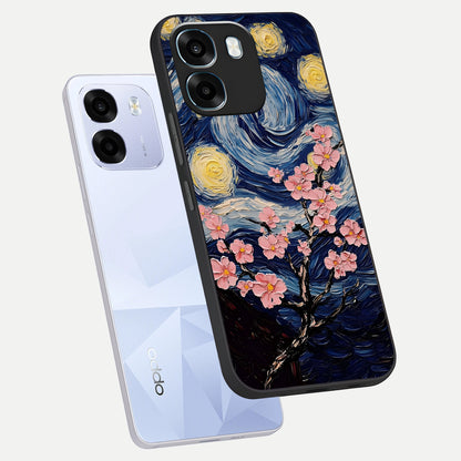  Van Gogh Scenery phone case For Oppo K14 5G showing premium glass back cover with detailed artwork