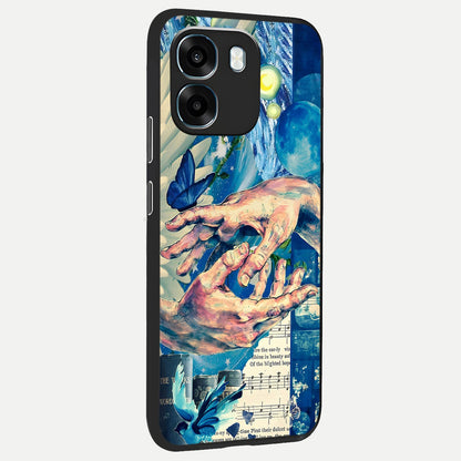  Aesthetic Divider back cover For Oppo K14 5G slim fit glass case with vibrant aesthetic design