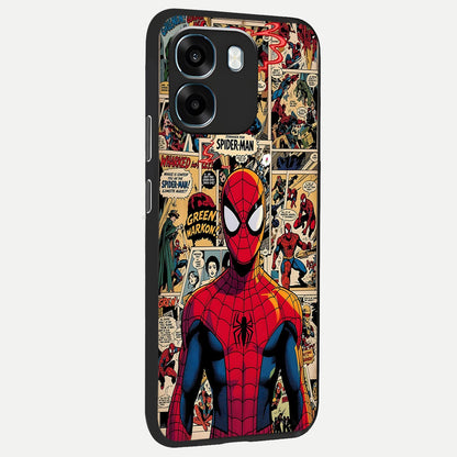  Aesthetic Spider back cover For Oppo K14 5G slim fit glass case with vibrant aesthetic design