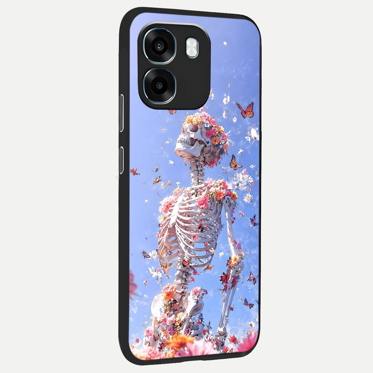  Bloom Beyond Bones back cover For Oppo K14 5G slim fit glass case with vibrant aesthetic design