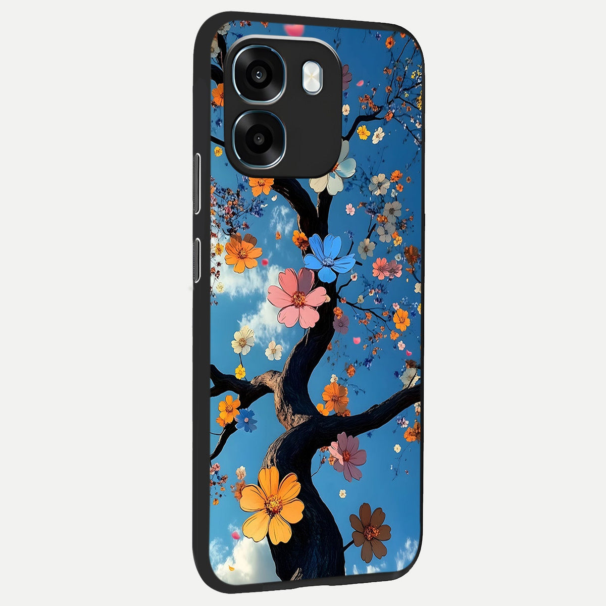  Blossom Dream Sky back cover For Oppo K14 5G slim fit glass case with vibrant aesthetic design