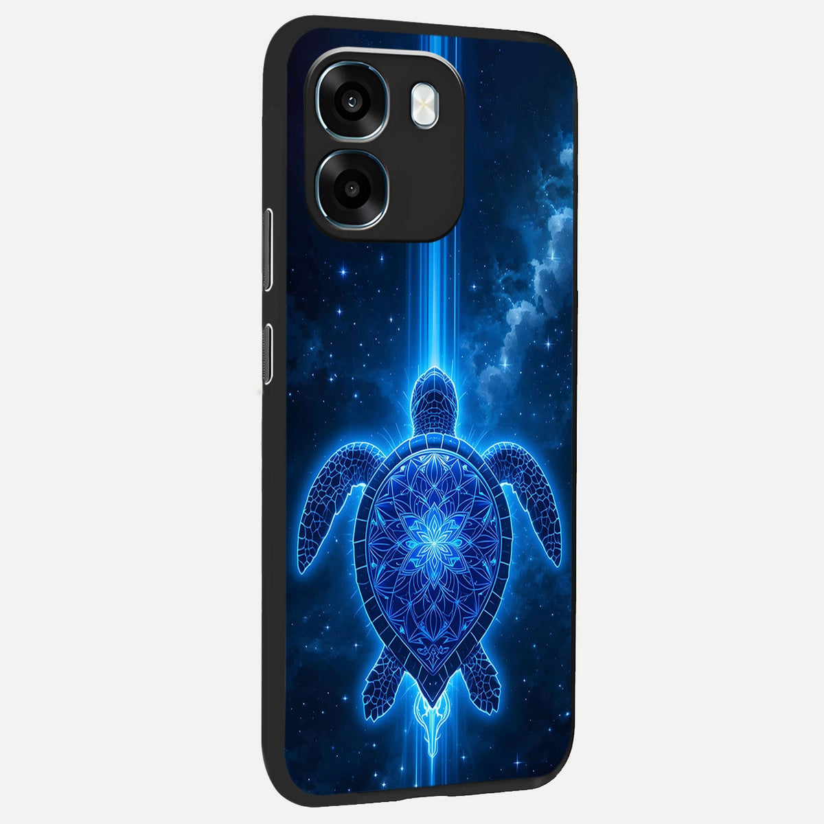  Blue Galaxy Turtle back cover For Oppo K14 5G slim fit glass case with vibrant aesthetic design