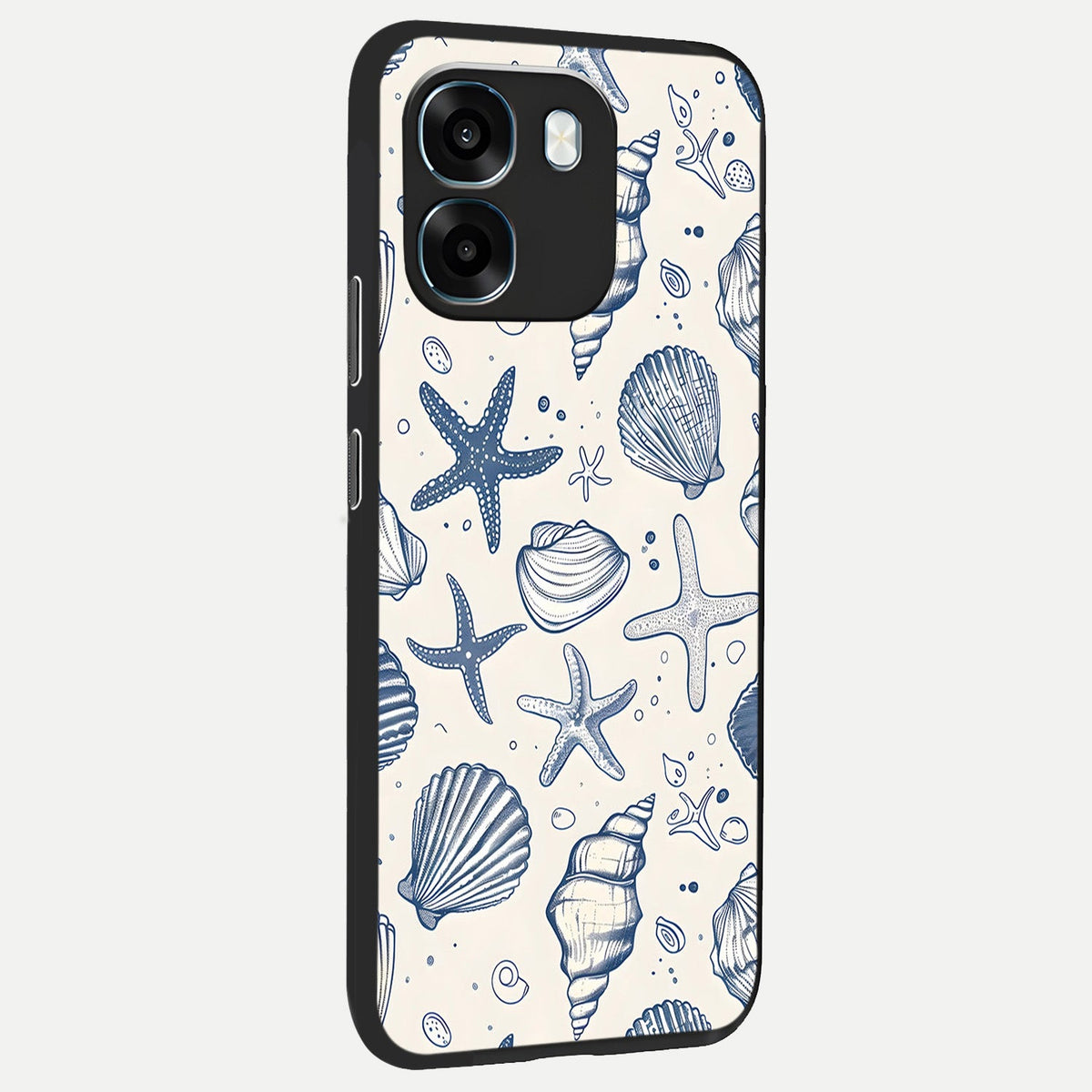  Blue Ocean Outline back cover For Oppo K14 5G slim fit glass case with vibrant aesthetic design