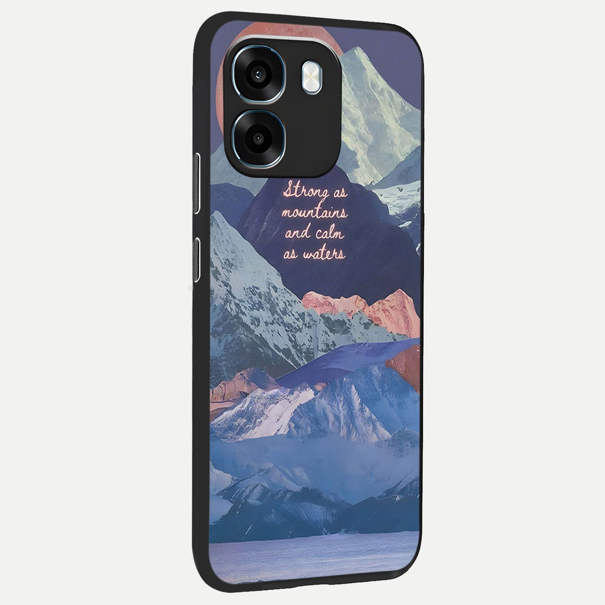 Celestial Mountain Calm back cover For Oppo K14 5G slim fit glass case with vibrant aesthetic design