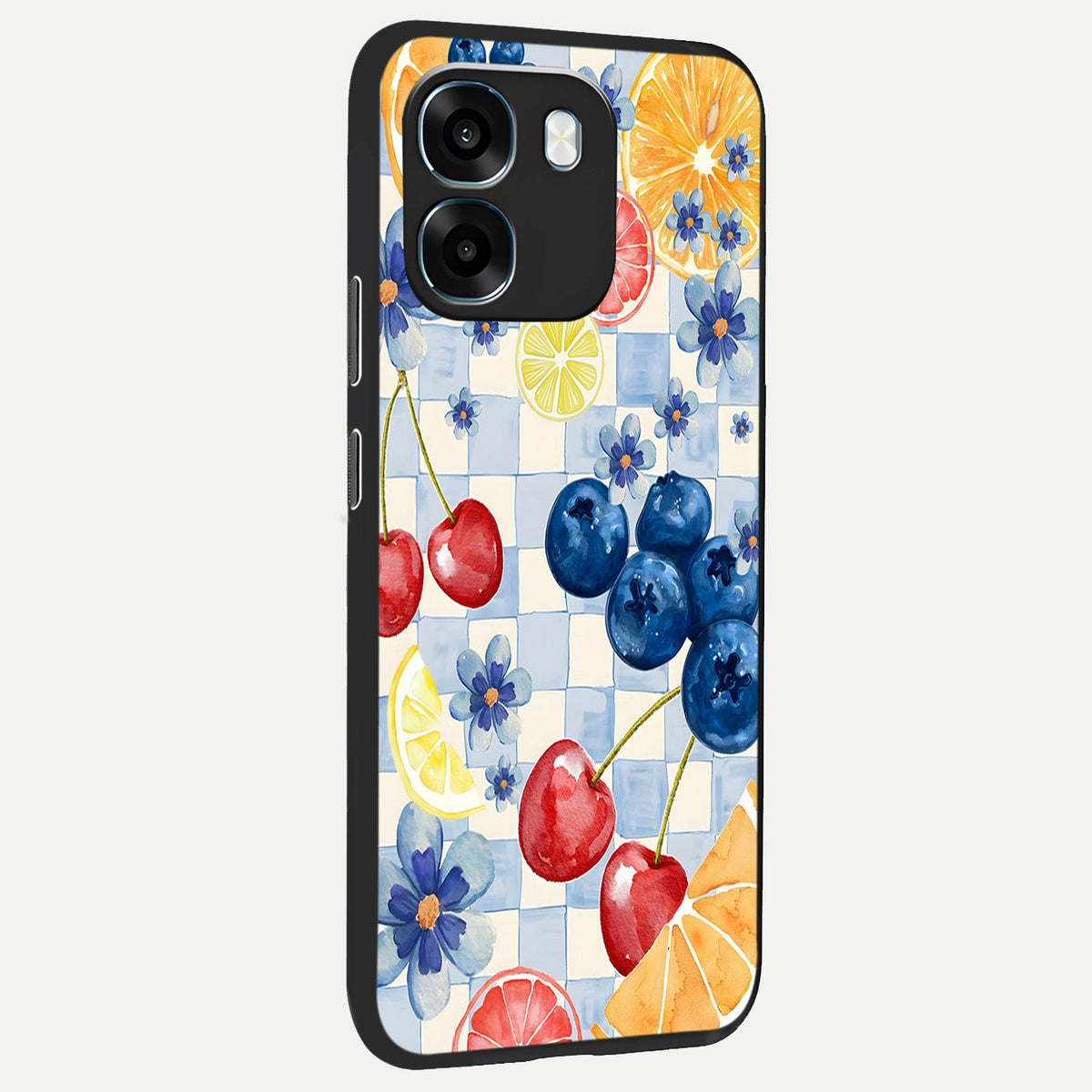  Citrus Bloom Joy back cover For Oppo K14 5G slim fit glass case with vibrant aesthetic design