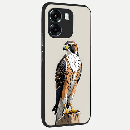  Clever Eagle back cover For Oppo K14 5G slim fit glass case with vibrant aesthetic design
