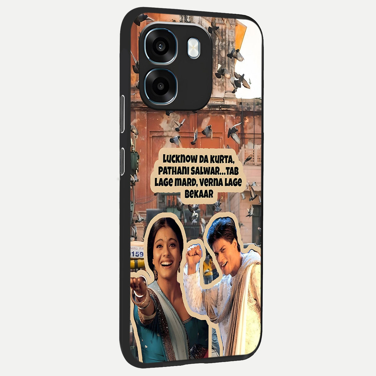  Desi Retro Vibes back cover For Oppo K14 5G slim fit glass case with vibrant aesthetic design