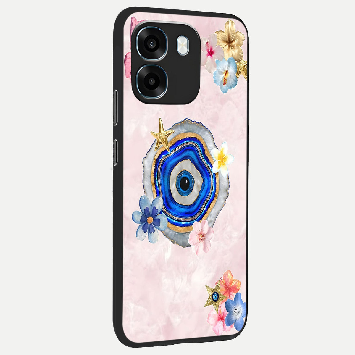  Divine Aura Bloom back cover For Oppo K14 5G slim fit glass case with vibrant aesthetic design