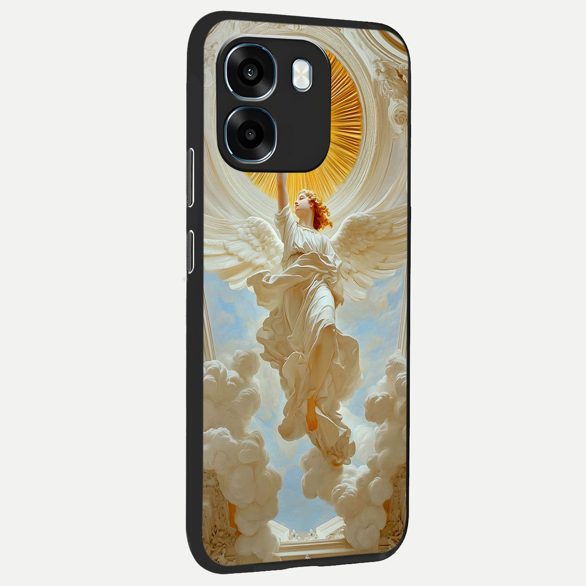  Divine Light Angel back cover For Oppo K14 5G slim fit glass case with vibrant aesthetic design