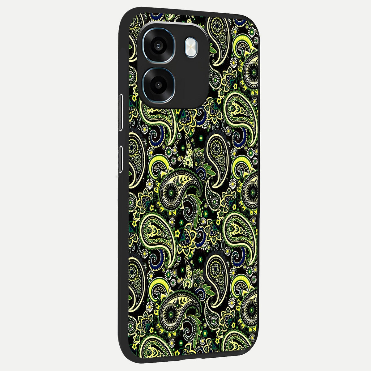  Green Lemon back cover For Oppo K14 5G slim fit glass case with vibrant aesthetic design