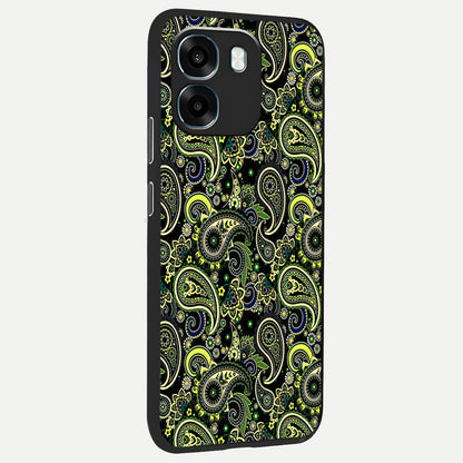  Green Lemon back cover For Oppo K14 5G slim fit glass case with vibrant aesthetic design