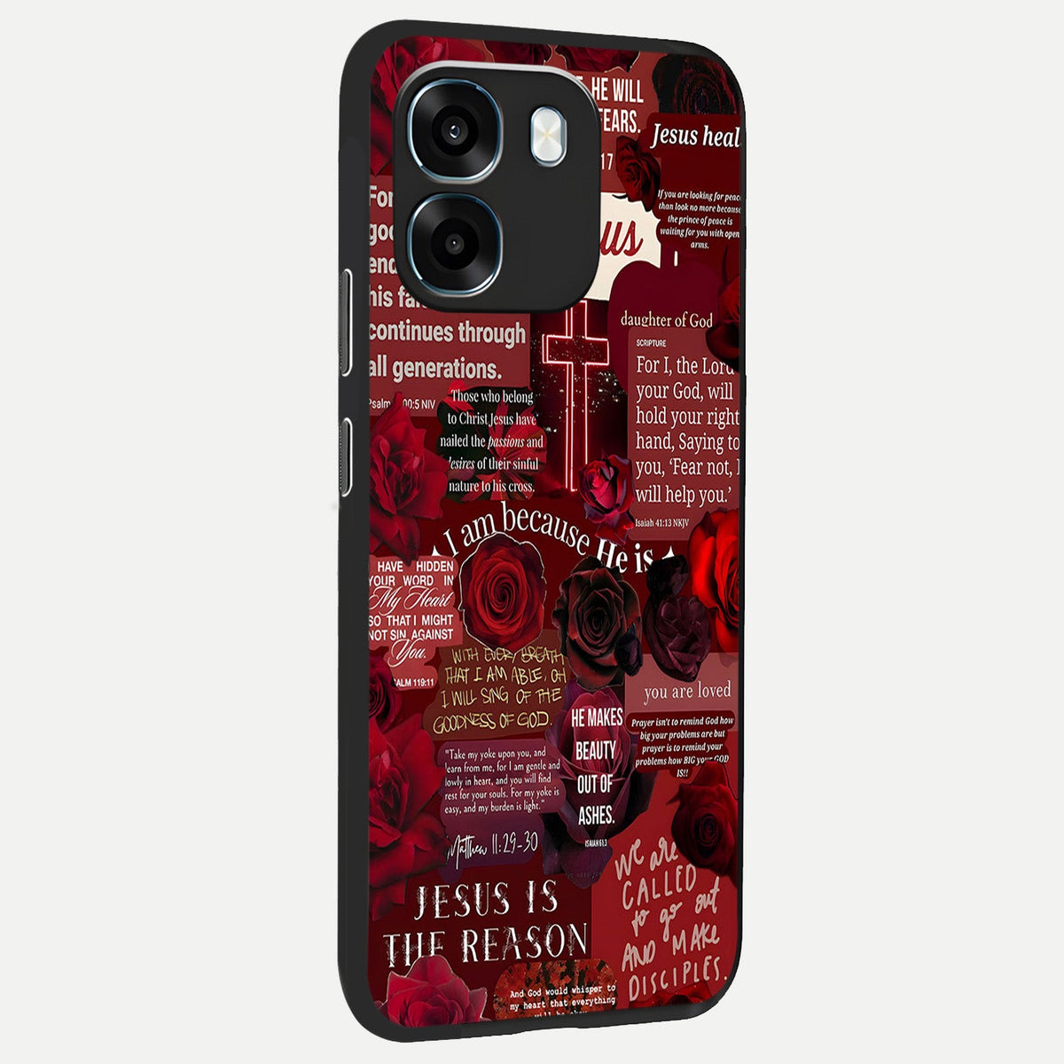  Jesus Love Heals back cover For Oppo K14 5G slim fit glass case with vibrant aesthetic design