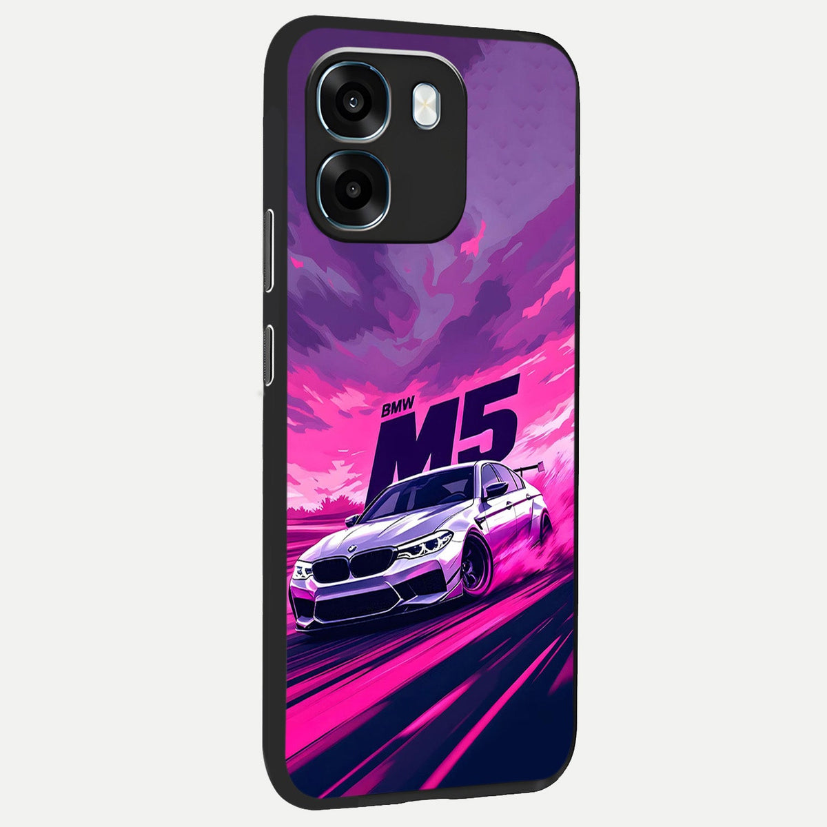  MS Neon Car back cover For Oppo K14 5G slim fit glass case with vibrant aesthetic design