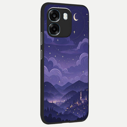  Minimal Night View back cover For Oppo K14 5G slim fit glass case with vibrant aesthetic design