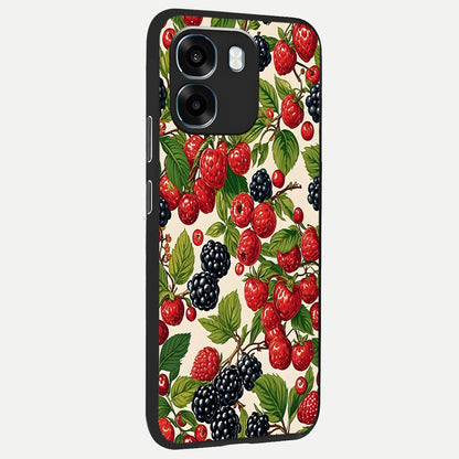  Mixed Berry Collage back cover For Oppo K14 5G slim fit glass case with vibrant aesthetic design
