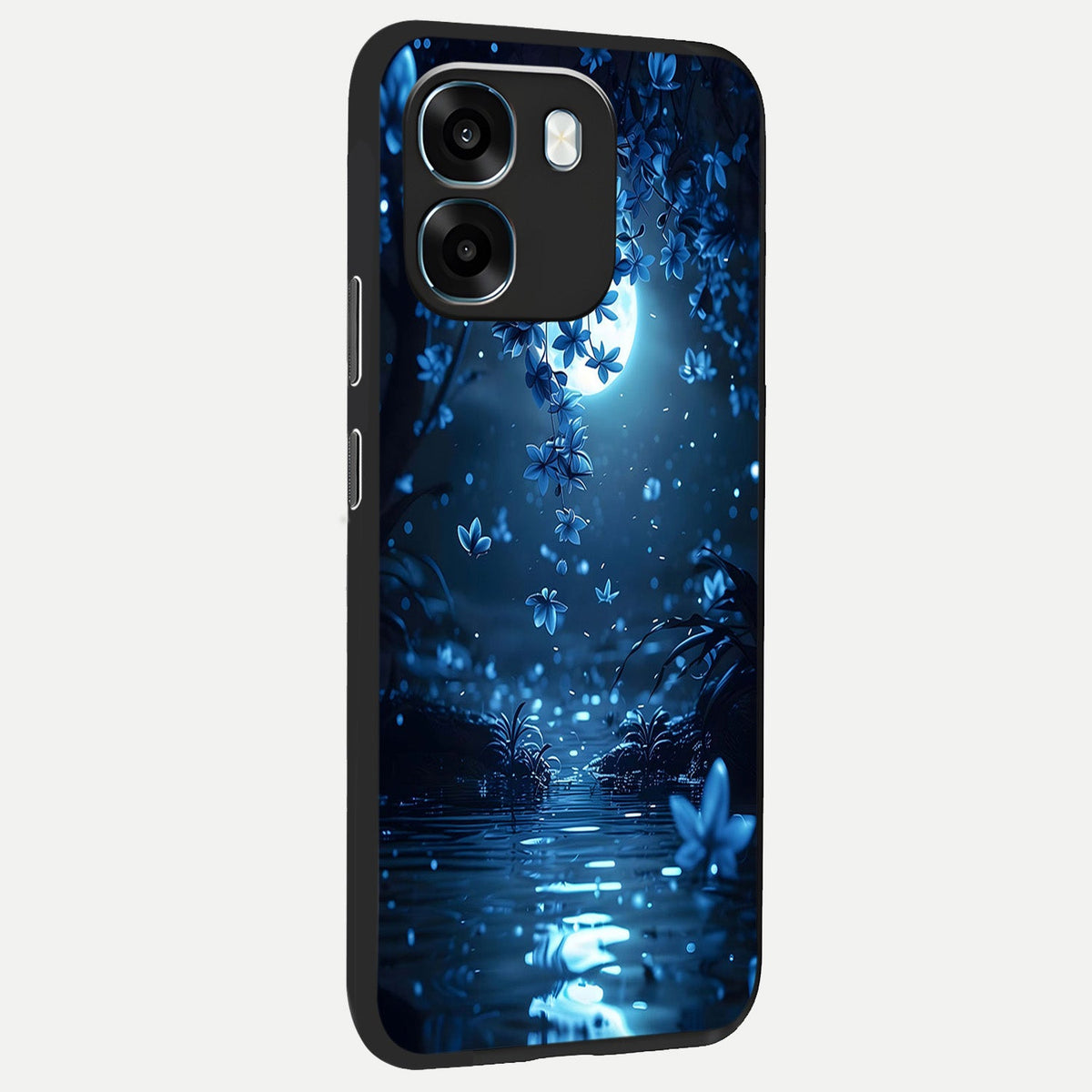  Moonlight Petal Dream back cover For Oppo K14 5G slim fit glass case with vibrant aesthetic design