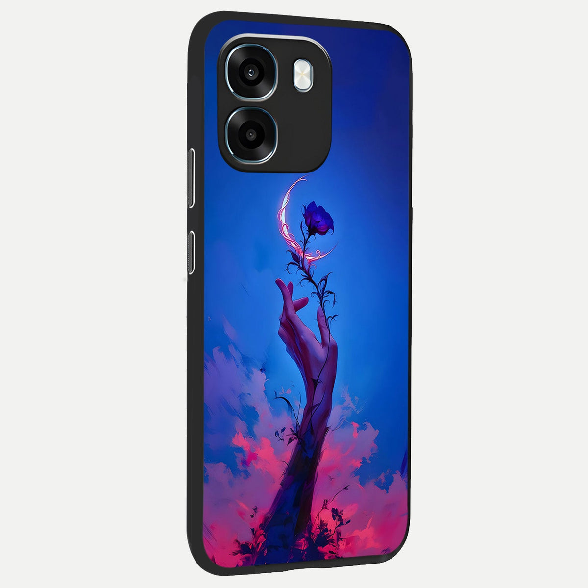  Mystic Hand back cover For Oppo K14 5G slim fit glass case with vibrant aesthetic design