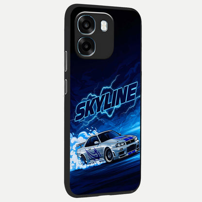  Neon Drift Beast back cover For Oppo K14 5G slim fit glass case with vibrant aesthetic design