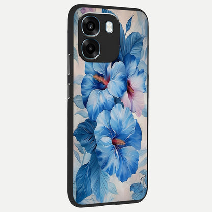  Ocean Hibiscus Grace back cover For Oppo K14 5G slim fit glass case with vibrant aesthetic design