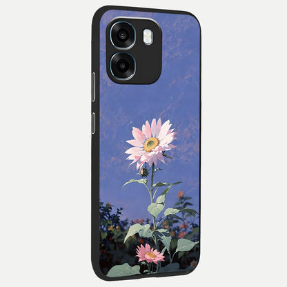  Pink Shells Outline back cover For Oppo K14 5G slim fit glass case with vibrant aesthetic design