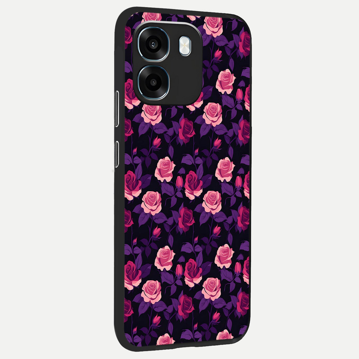  Rose Garden Twilight back cover For Oppo K14 5G slim fit glass case with vibrant aesthetic design