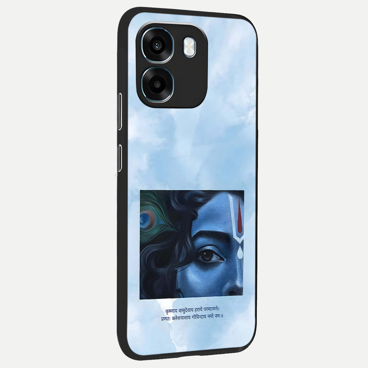  Spiritual Krishna back cover For Oppo K14 5G slim fit glass case with vibrant aesthetic design