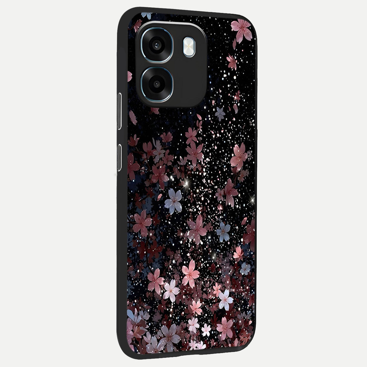  Starlit Flower Dreams back cover For Oppo K14 5G slim fit glass case with vibrant aesthetic design