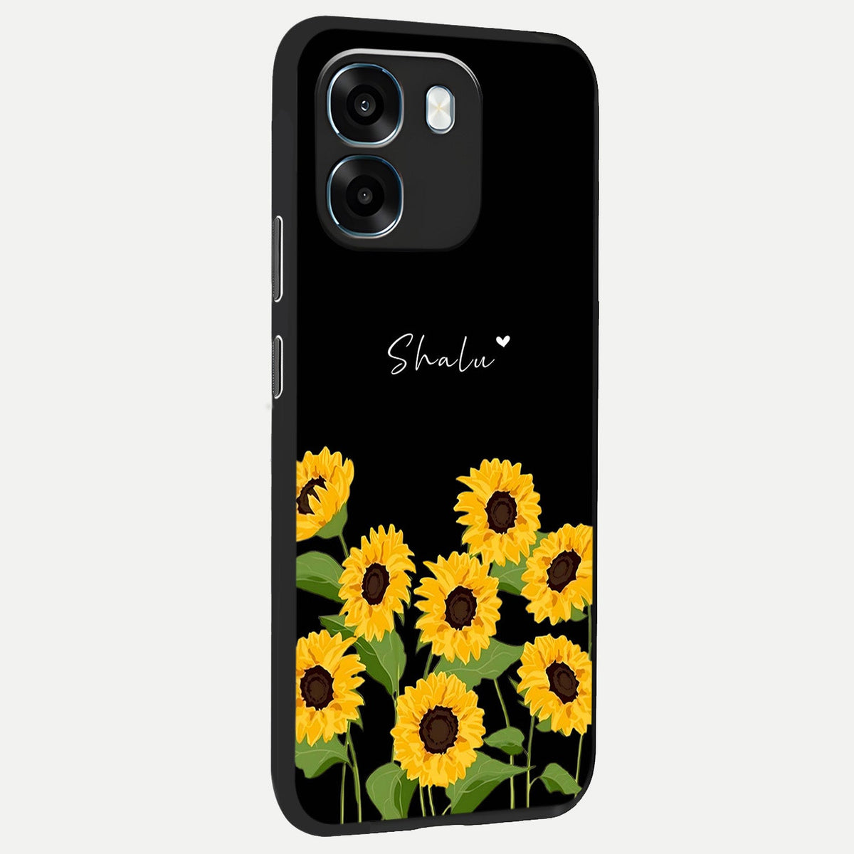  Sunflower Sky Bloom back cover For Oppo K14 5G slim fit glass case with vibrant aesthetic design