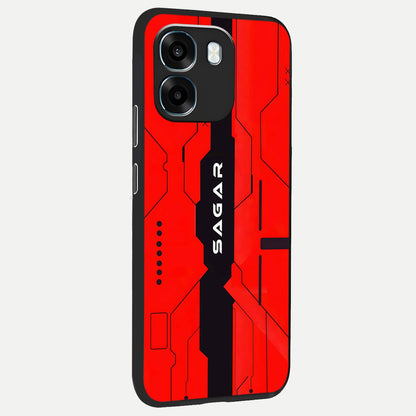  Voltage Rise CYBERPUNK Custom Name back cover For Oppo K14 5G slim fit personalized glass case with bold cyberpunk design